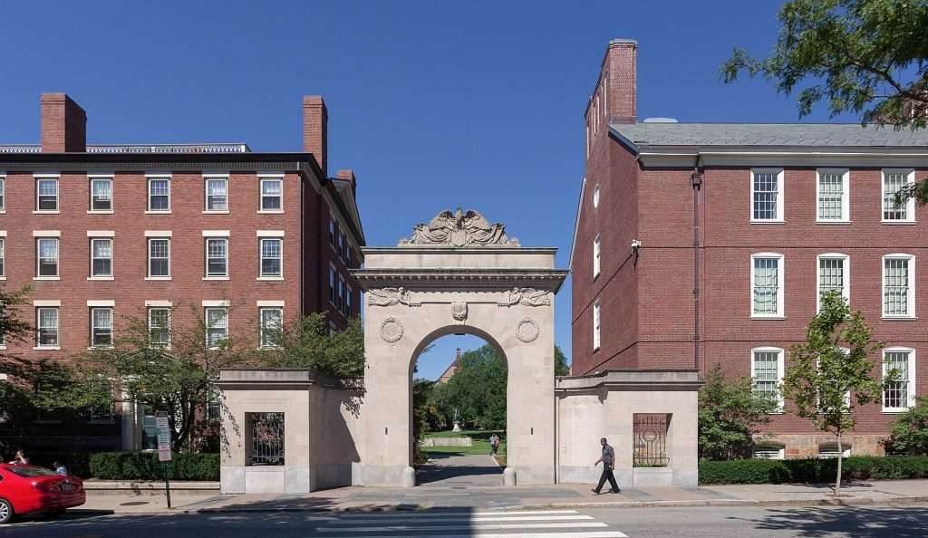 Soldiers Memorial Gate is featured at Brown University.