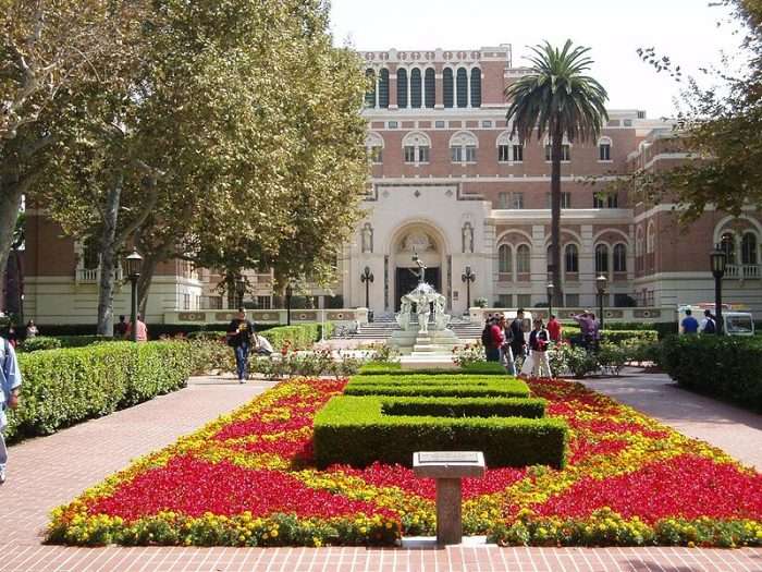 The University of Southern California is featured.