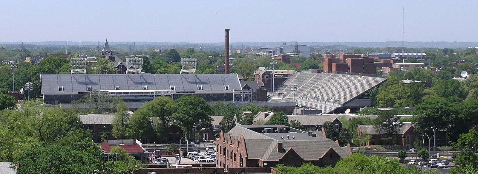 This is an aerial view of Georgia Tech's campus.