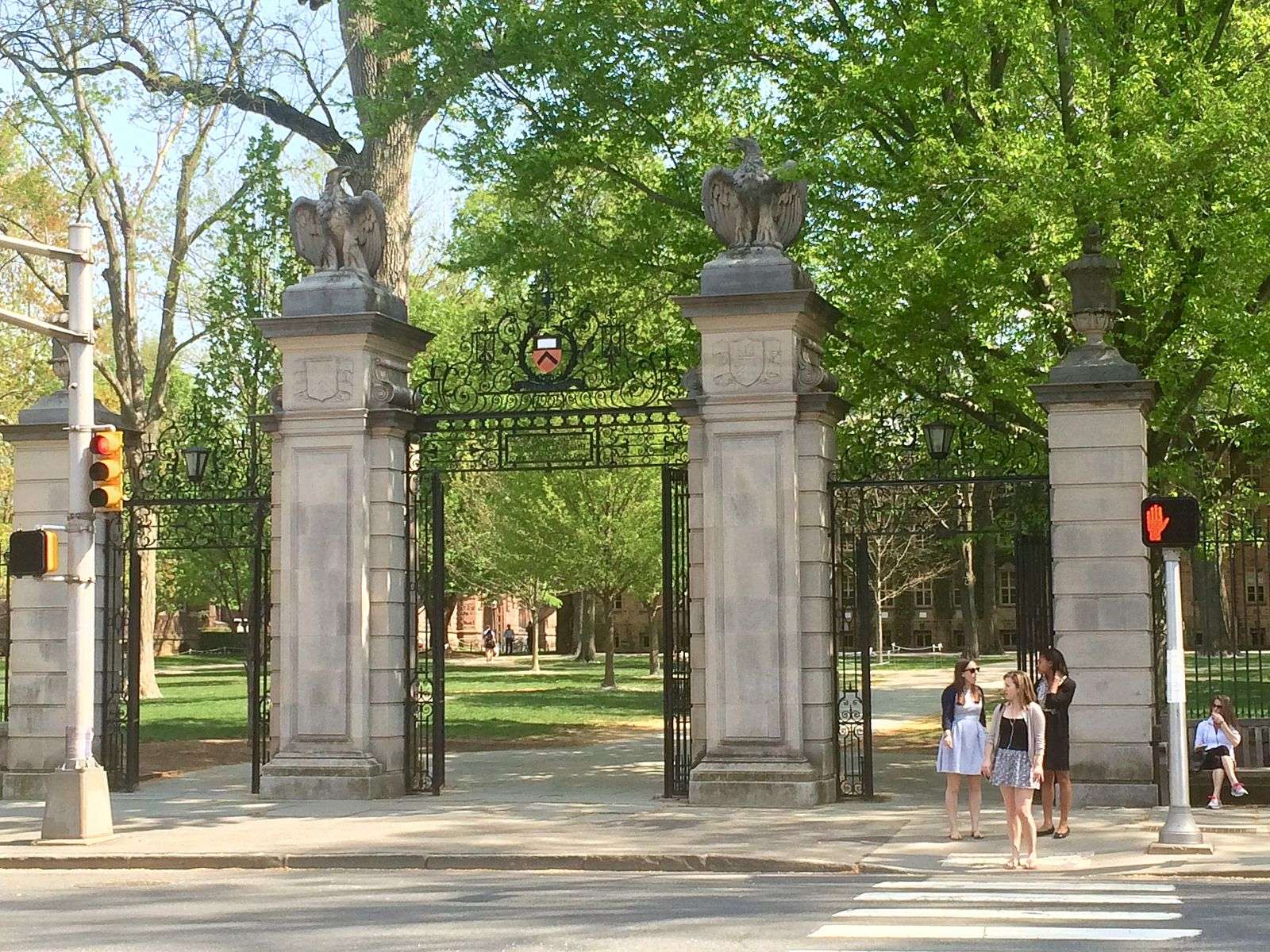 The Fitzrandolph main gate is featured at Princeton University.