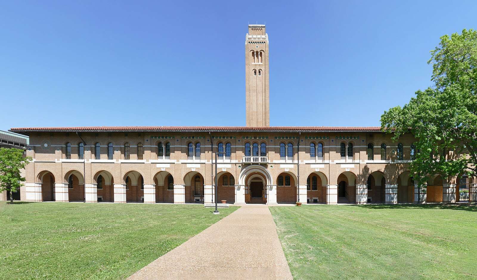 The Rice University Mechanical Laboratory and Power House is featured.