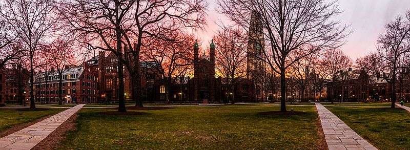 Yale University featured in this landscape shot.