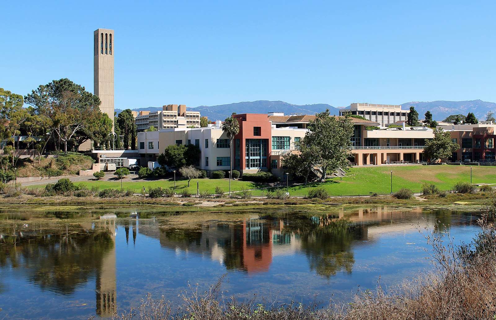 Storke Tower is featured at the University Center at UCSB.