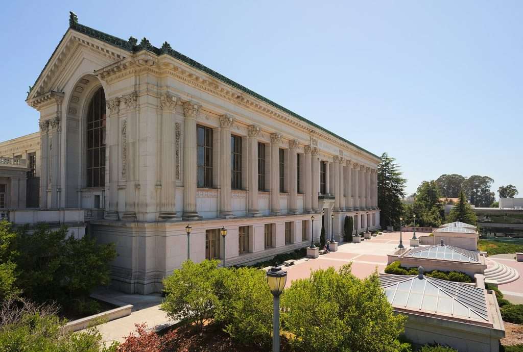 Doe Memorial Library is featured at the University of California, Berkeley.