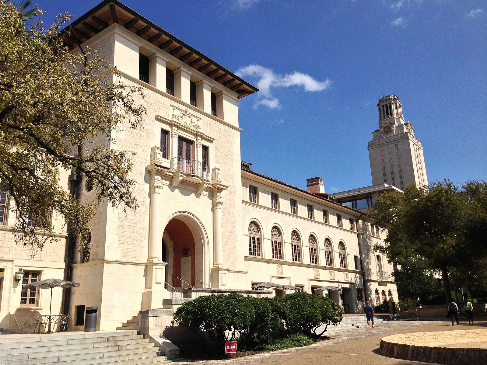 The Texas Union building is featured at the University of Texas at Austin.