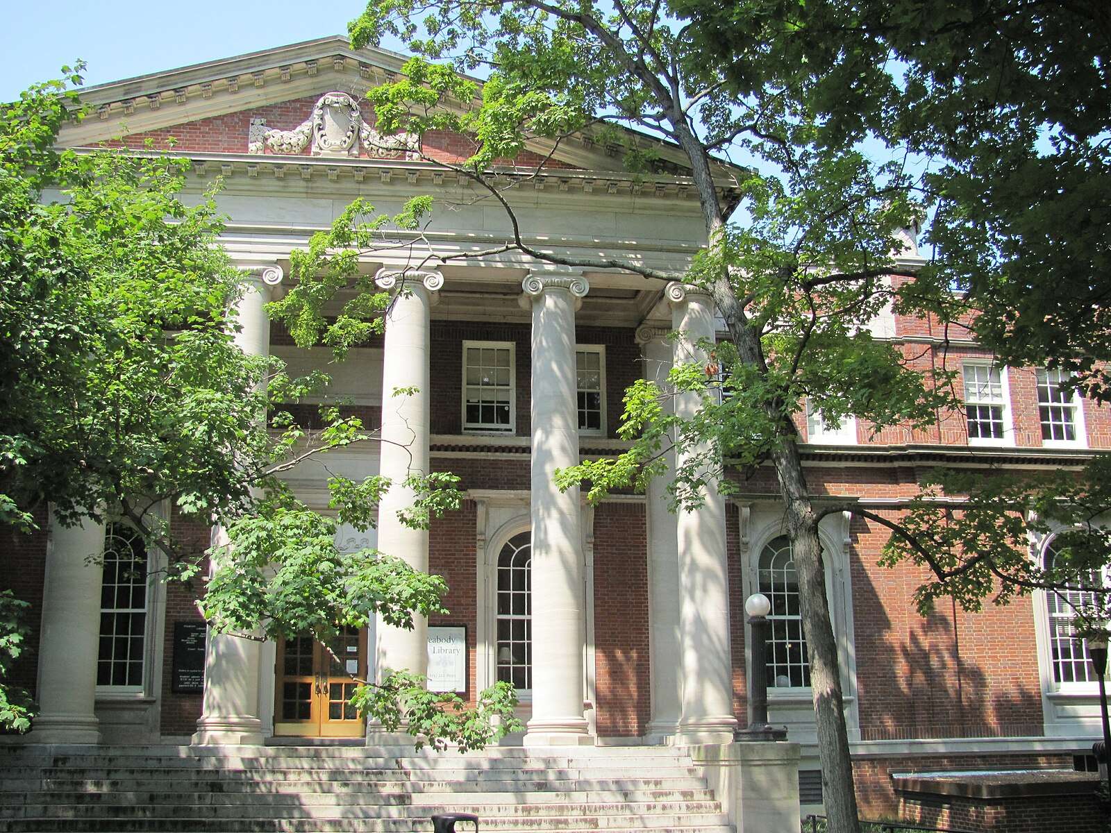 The exterior of Peabody Library is featured at Vanderbilt University.