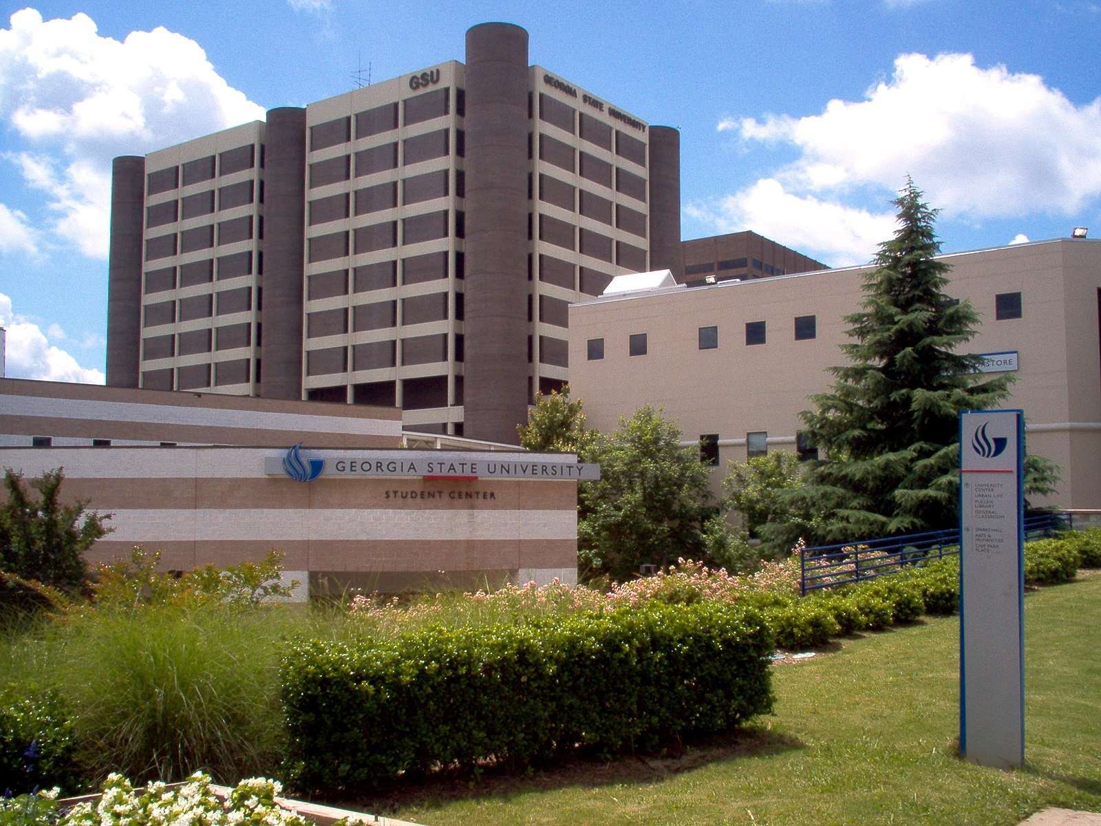 The Georgia State University Student Center is pictured in broad daylight.