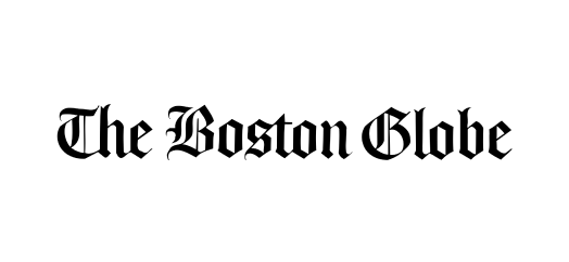 This is the black logo of The Boston Globe.